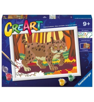 Комплект за рисуване по номера Ravensburger CreArt - Горски Рис