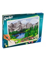 Комплект за рисуване по номера Ravensburger CreArt - Изглед към планината