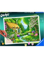 Комплект за рисуване по номера Ravensburger CreArt - Къща на реката