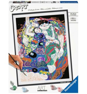 Комплект за рисуване по номера Ravensburger CreArt - Климт: Дева