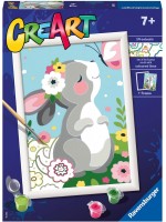 Комплект за рисуване по номера Ravensburger CreArt - Красиво зайче