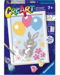 Комплект за рисуване по номера Ravensburger CreArt - Летящо зайче