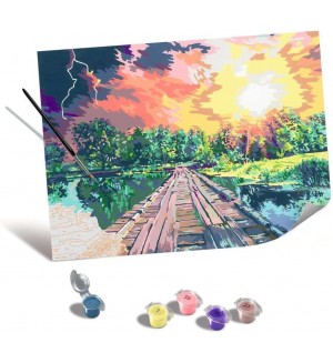 Комплект за рисуване по номера Ravensburger CreArt - Магическа светлина