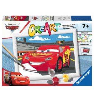 Комплект за рисуване по номера Ravensburger CreArt - Макуин Светкавицата