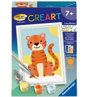 Комплект за рисуване по номера Ravensburger CreArt - Малък тигър