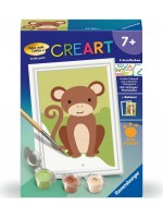 Комплект за рисуване по номера Ravensburger CreArt - Малка маймунка