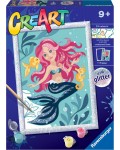 Комплект за рисуване по номера Ravensburger CreArt - Малката русалка