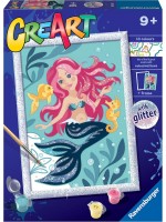 Комплект за рисуване по номера Ravensburger CreArt - Малката русалка