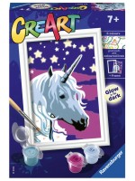 Комплект за рисуване по номера Ravensburger CreArt - Мечти за еднорог