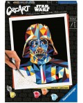 Комплект за рисуване по номера Ravensburger CreArt - Междузвездни войни: Дарт Вейдър