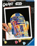 Комплект за рисуване по номера Ravensburger CreArt - Междузвездни войни R2 D2