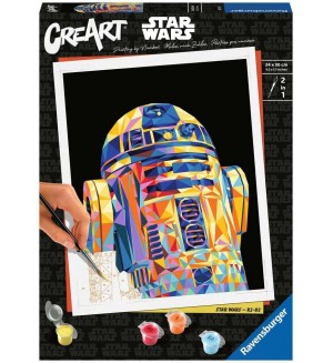 Комплект за рисуване по номера Ravensburger CreArt - Междузвездни войни R2 D2