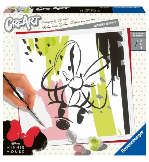 Комплект за рисуване по номера Ravensburger CreArt - Мини Маус