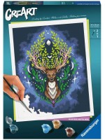 Комплект за рисуване по номера Ravensburger CreArt - Мистичен елен