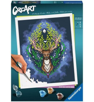 Комплект за рисуване по номера Ravensburger CreArt - Мистичен елен