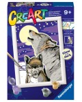 Комплект за рисуване по номера Ravensburger CreArt - Мистични вълци