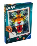 Комплект за рисуване по номера Ravensburger CreArt - Многоъгълен тигър