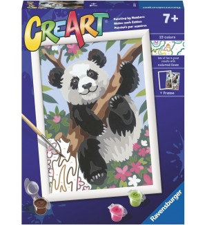 Комплект за рисуване по номера Ravensburger CreArt - Панда