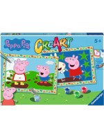 Комплект за рисуване по номера Ravensburger CreArt - Пепа Пиг