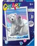 Комплект за рисуване по номера Ravensburger CreArt - Полярна мечка
