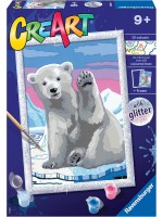 Комплект за рисуване по номера Ravensburger CreArt - Полярна мечка