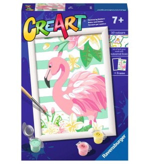 Комплект за рисуване по номера Ravensburger CreArt - Помислете за розово