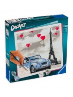 Комплект за рисуване по номера Ravensburger CreArt - Приказен Париж