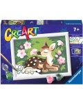 Комплект за рисуване по номера Ravensburger CreArt - Сърничка сред цветя