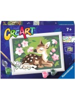 Комплект за рисуване по номера Ravensburger CreArt - Сърничка сред цветя