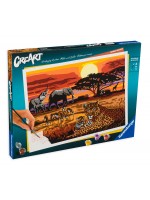 Комплект за рисуване по номера Ravensburger CreArt - Савана Пейзажи