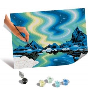 Комплект за рисуване по номера Ravensburger CreArt - Северно сияние