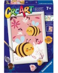 Комплект за рисуване по номера Ravensburger CreArt - Щастливи пчелички