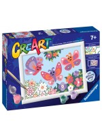 Комплект за рисуване по номера Ravensburger CreArt - Щастливи пеперуди