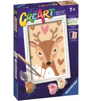 Комплект за рисуване по номера Ravensburger CreArt - Сладък елен