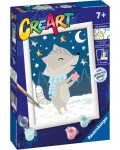 Комплект за рисуване по номера Ravensburger CreArt - Сладък язовец