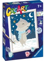 Комплект за рисуване по номера Ravensburger CreArt - Сладък язовец
