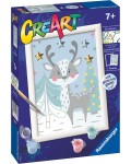 Комплект за рисуване по номера Ravensburger CreArt - Сладко еленче