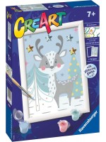 Комплект за рисуване по номера Ravensburger CreArt - Сладко еленче