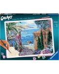 Комплект за рисуване по номера Ravensburger CreArt - Средиземноморски пейзаж