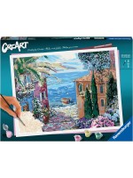 Комплект за рисуване по номера Ravensburger CreArt - Средиземноморски пейзаж Комплект за рисуване по номера Ravensburger CreArt - Средиземноморски пейзаж