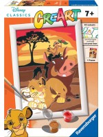 Комплект за рисуване по номера Ravensburger CreArt - Цар Лъв