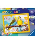 Комплект за рисуване по номера Ravensburger CreArt - Цветни папагали