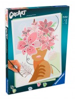 Комплект за рисуване по номера Ravensburger CreArt - Цветя в ума ми