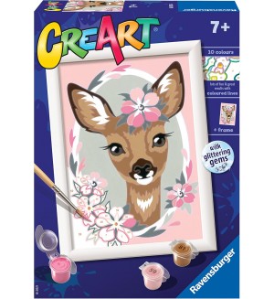 Комплект за рисуване по номера Ravensburger CreArt - Възхитителен елен