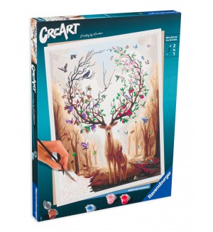 Комплект за рисуване по номера Ravensburger CreArt - Великолепен елен