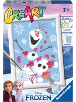 Комплект за рисуване по номера Ravensburger CreArt - Веселият Олаф