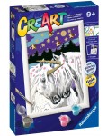Комплект за рисуване по номера Ravensburger CreArt - Влюбени еднорози