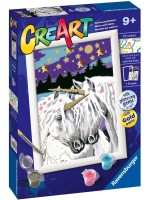 Комплект за рисуване по номера Ravensburger CreArt - Влюбени еднорози