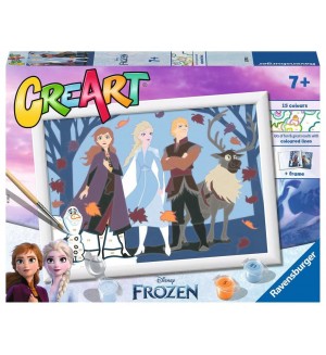 Комплект за рисуване по номера Ravensburger CreArt - Замръзналото кралство (вариант 2)