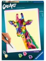 Комплект за рисуване по номера Ravensburger CreArt - Жираф